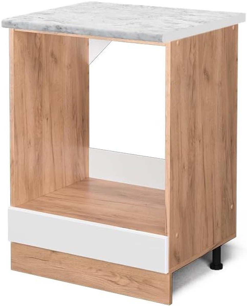 Ovenombouwkast - Keukenkast Oven - Keuken Inrichten - Naadloze Integratie - 60 cm - Wit Hoogglans