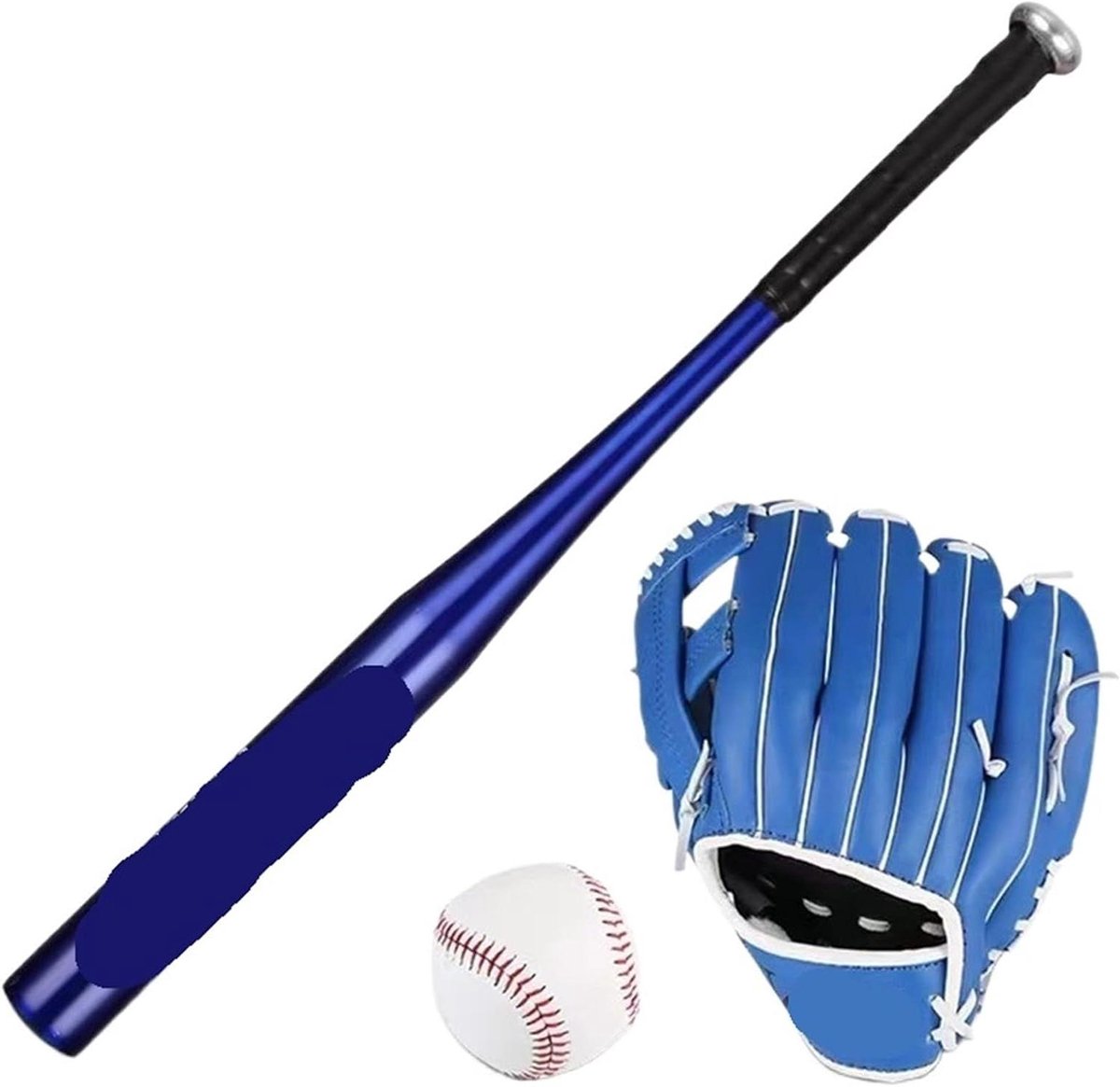 Honkbal Trainingsset - Softbal Knuppel Handschoen - Sport Beoefenen - Aluminiumlegering Knuppel - 20 Inch Knuppel - Blauw