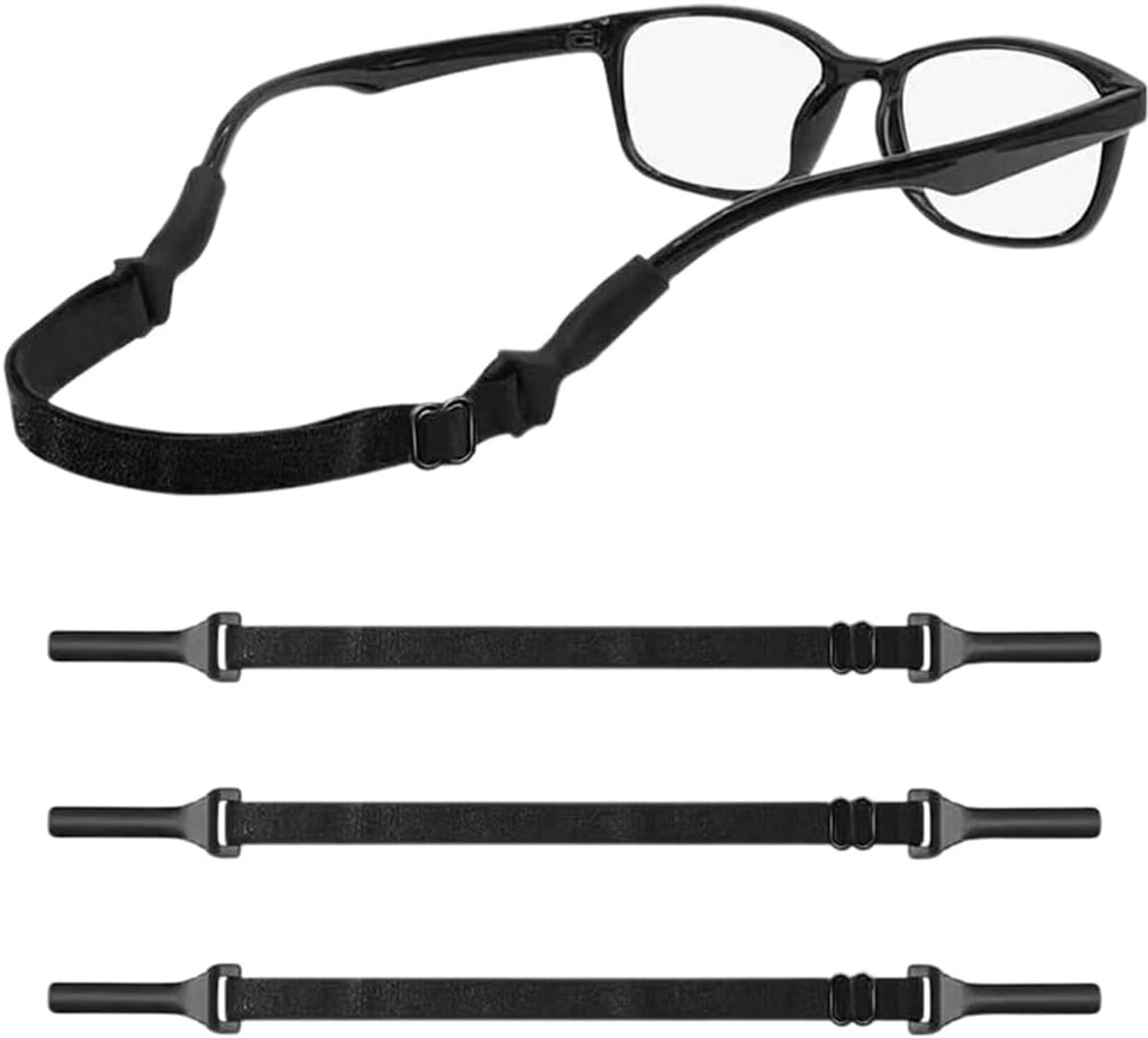 Brillenkettingen en -kettingen voor dames, 3-delige set sportbril-antislipband, verstelbare bevestigingsband, antislipband voor brilpootjes