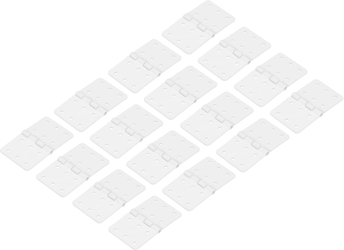 Scharnieren 1,1 x 0,6 inch verstelbaar Model Vliegtuig Afstandsbediening Vliegtuigbesturing Vleugels Vierkante Delen Plastic losse Bladeren 16 Stuks