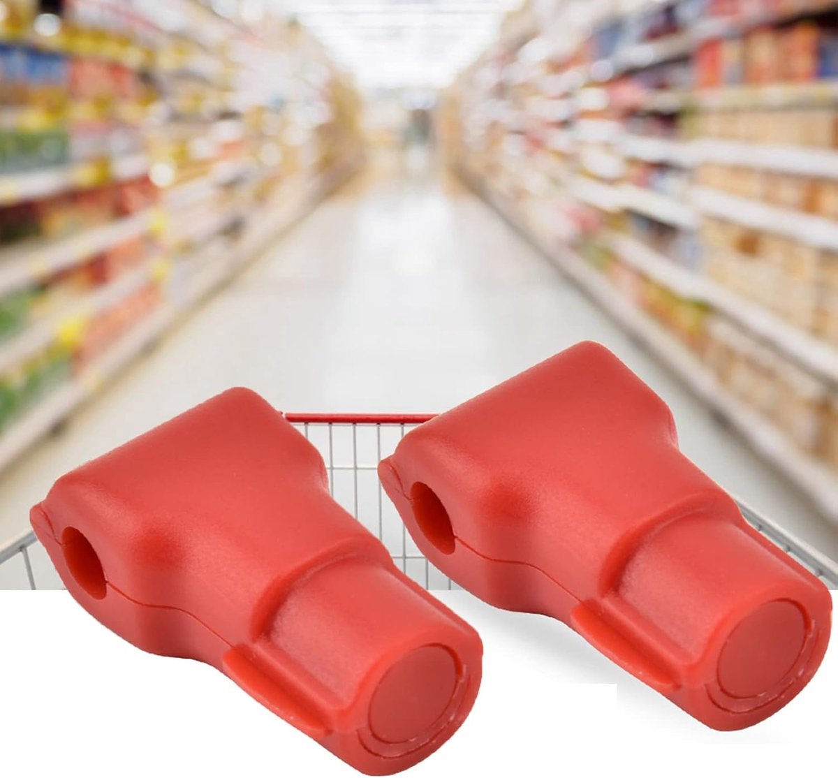 100 Pcs Anti Theft Hook Lock Red Anti Sweep , Retail Shop Security Display Hook , with Special Magnetic Unlocking , for Commodity Link , Supermarket(6MM) Magnetiska krokar
