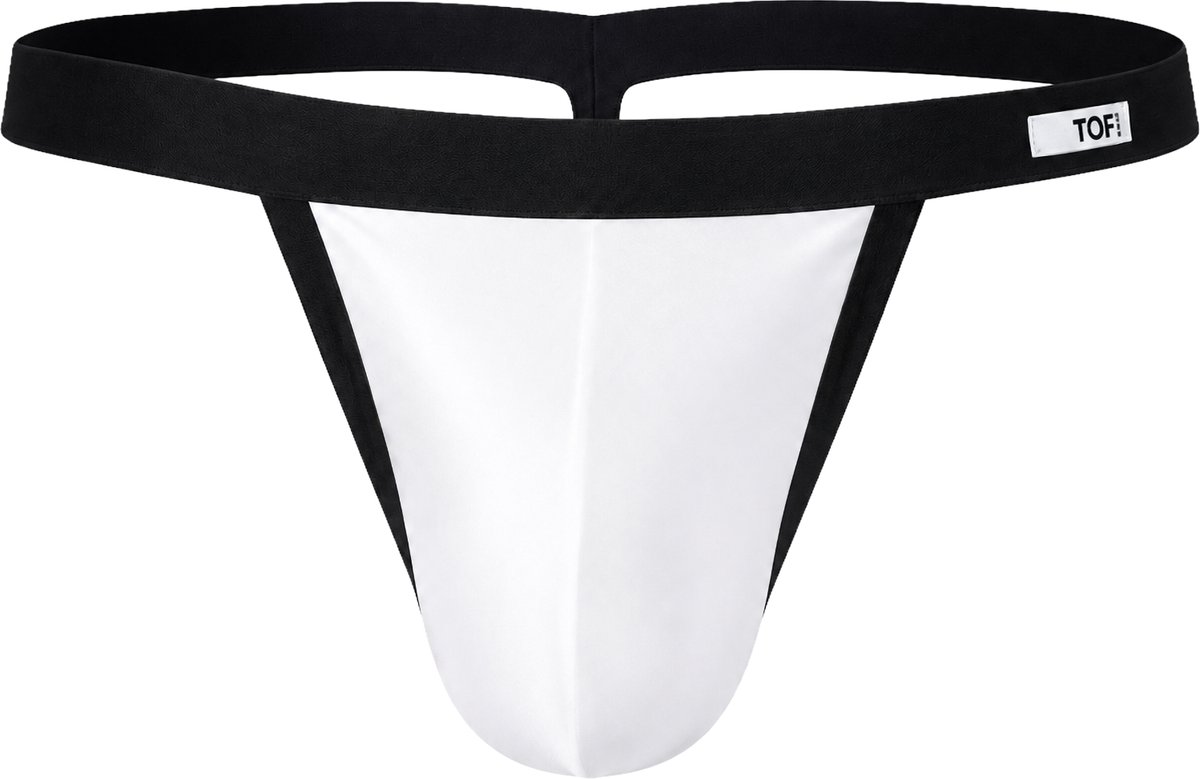 TOF Paris Mon Amour Microfiber Thong White - MAAT XL - Heren Ondergoed - String voor Man - Mannen Thong