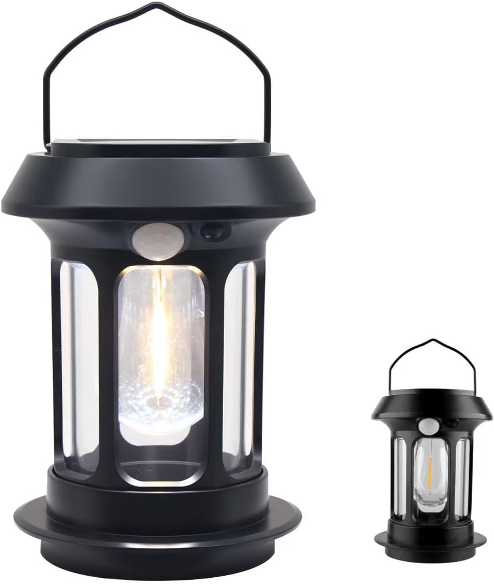 Led-campinglamp, op zonne-energie, waterdichte campinglamp, USB-opladen, helderheid, dimbaar, voor verkennen, kamperen, vissen, noodgevallen