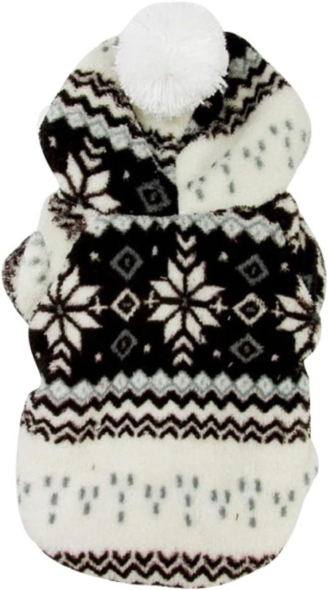 Hondenjas Winter - Puppy Jas Hondenkleding - Buitenactiviteiten Hond - Comfortabel Katoen - Maat XL Borst 34cm Rug 21cm - Bruin