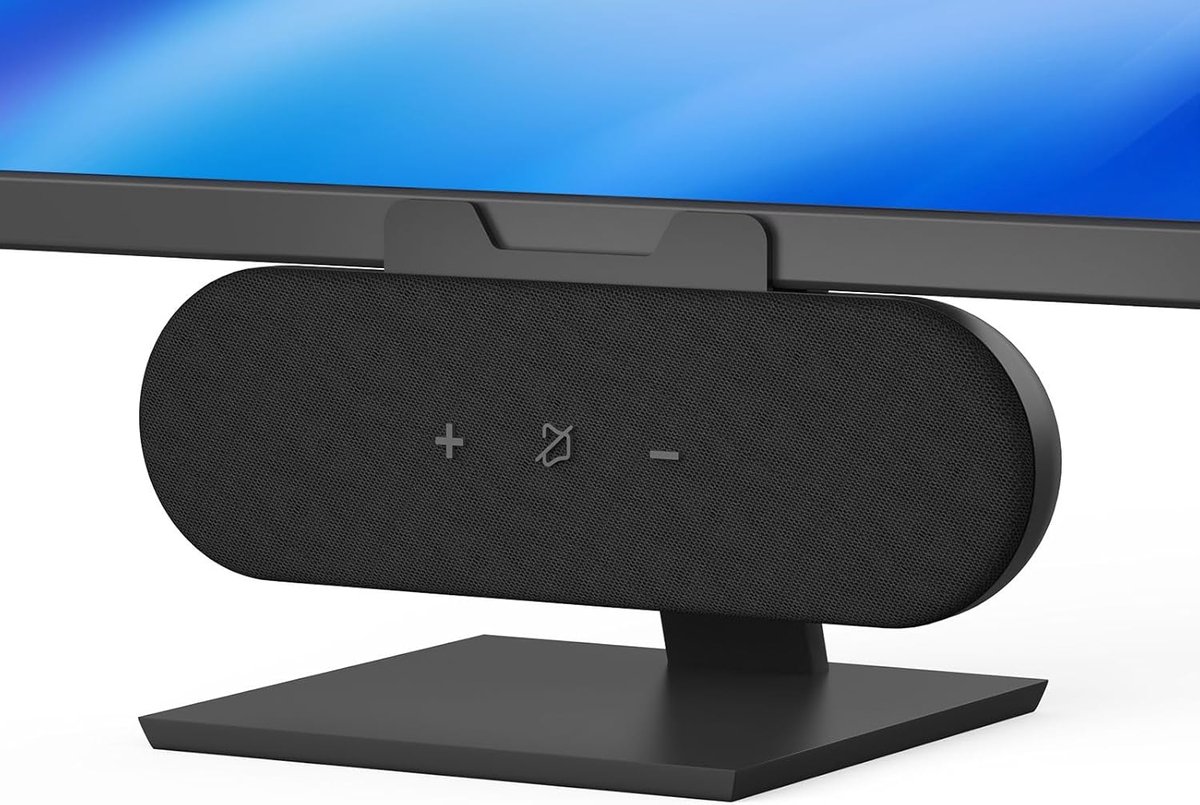 SnelShoppen - USB Speaker Soundbar voor PC, Mini Computer Speaker, Portable Monitor Speaker, Plug and Play, Ruimtebesparend Design, Ideaal voor Laptop