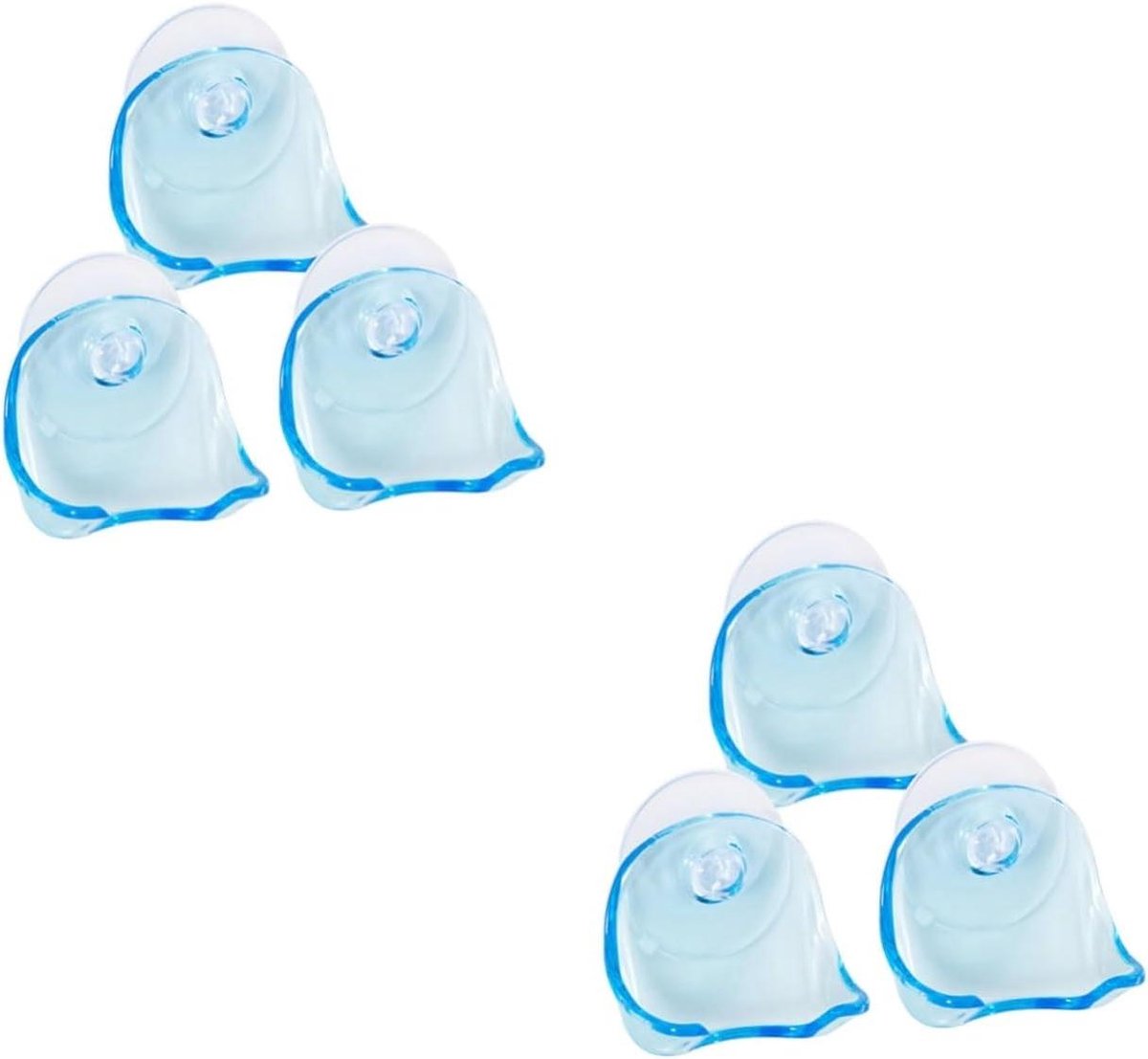 Scheermes Haken - Scheerhaak Houder - Badkamer Organiseren - Zelfklevend Zuignapontwerp - 6 stuks - Blauw