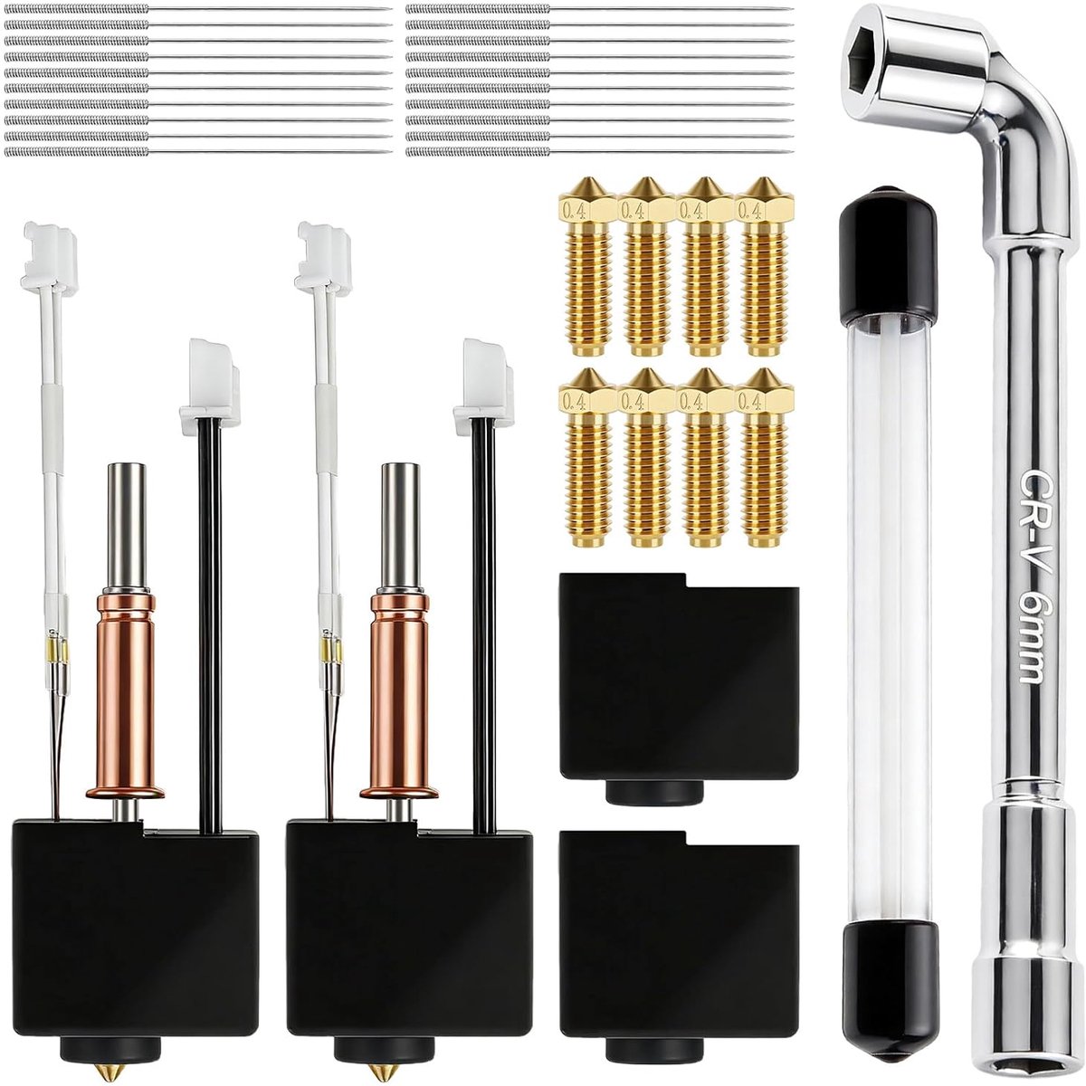 Hotend Kit 3D Printer - 2-delige set - met spuiter sleutel - voor Kobra 3/Combo/ACE Pro - SnelShoppen
