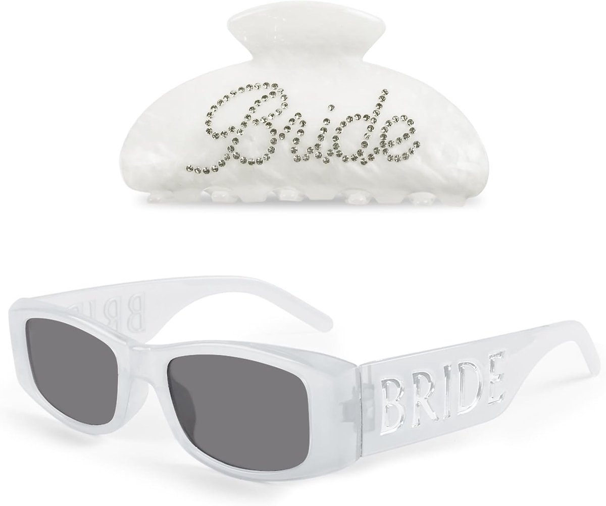 Zonnebril bruid - Haarspeldset - Elegant design - Perfect voor bruiloften - SnelShoppen