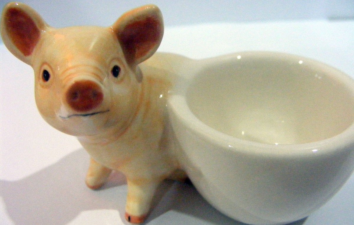 Eierdopjesset, eierdopje keramiek, eierdopjes dieren, aap set van 2