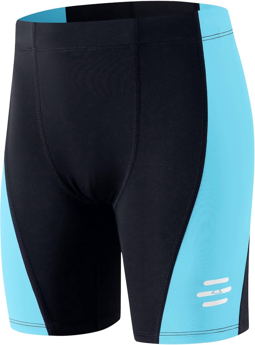 Zwemtrunks jongens 110-164 - met reflecterende strepen - UV-bescherming UPF 50+ - sneldrogend en chloorbestendig - SnelShoppen