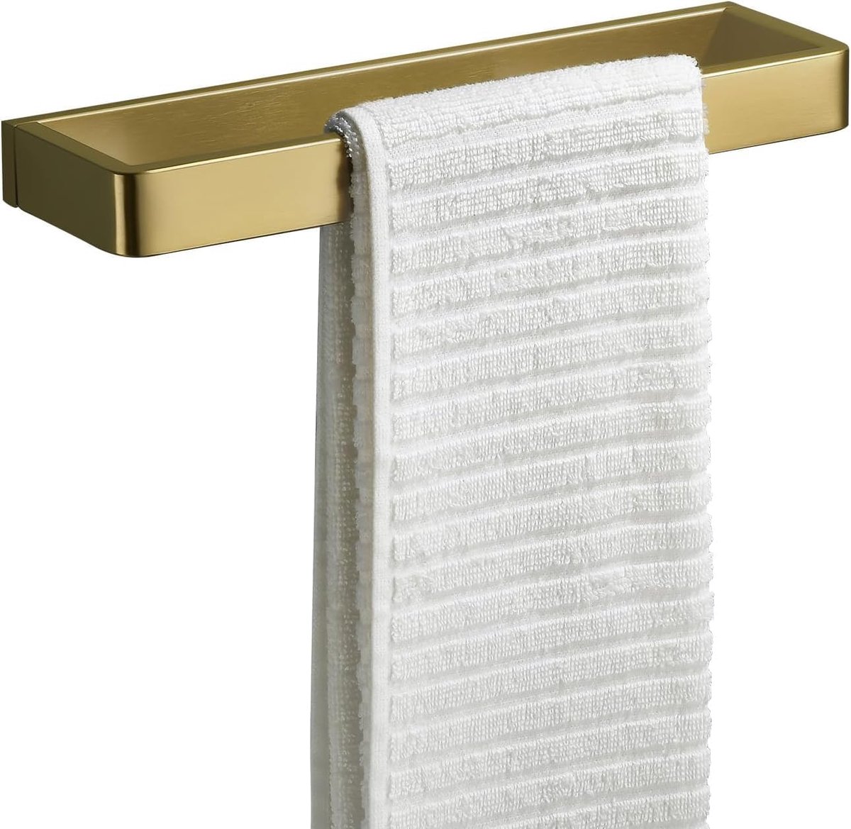 Handdoekstang 30 cm - geborsteld goud - wandmontage - stijlvol voor badkamer en keuken - ShopVlot