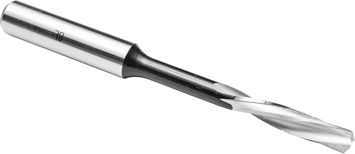 45241 Langgatboor spiraalvormige uitvoering linksdraaiend, Gereedschapsstaal (WS), Doormeter (D) 8 mm, NL 40 mm, GL 130 mm, links, S 13 mm