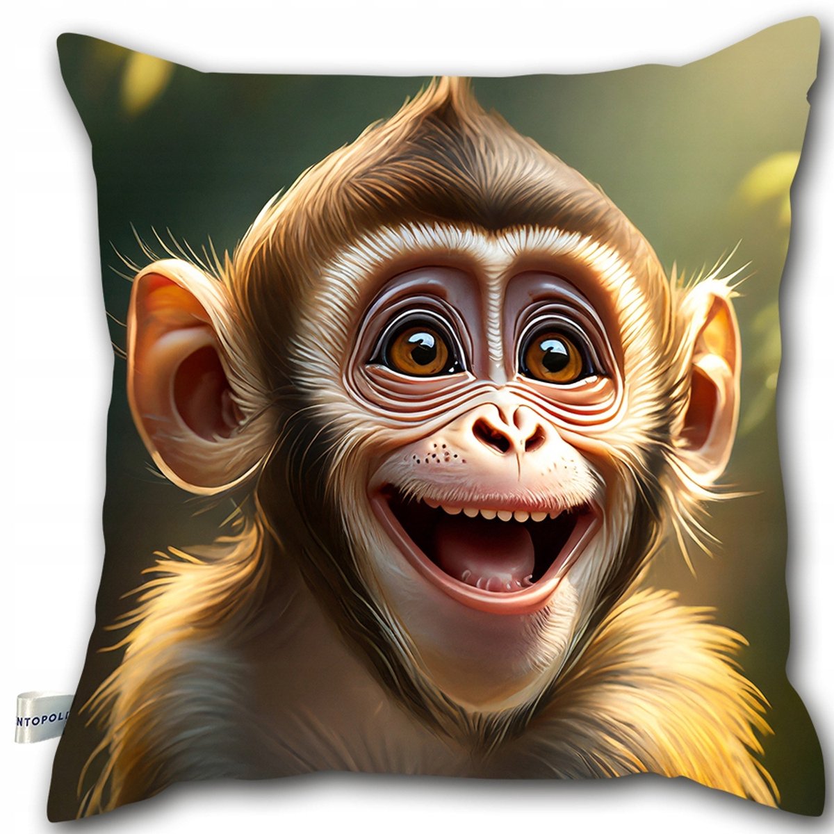 Decoratieve Aap Kussen 40x40 cm - Zacht en Knus