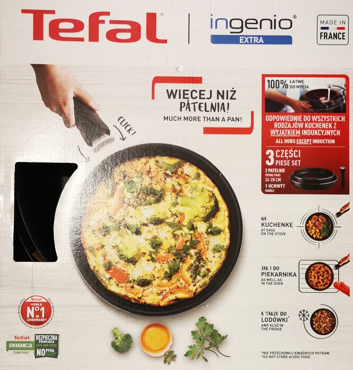 Tefal Ingenio Extra Koekenpannen Set (24/28cm) - Anti-aanbak