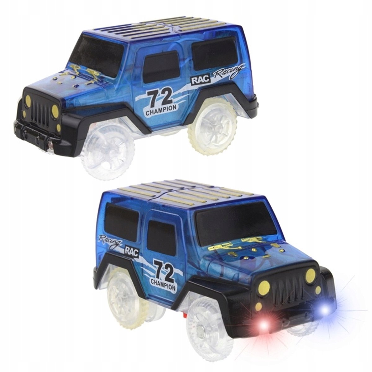 LED Raceauto voor Magic Track & Glow Circuits - Rood/Blauw
