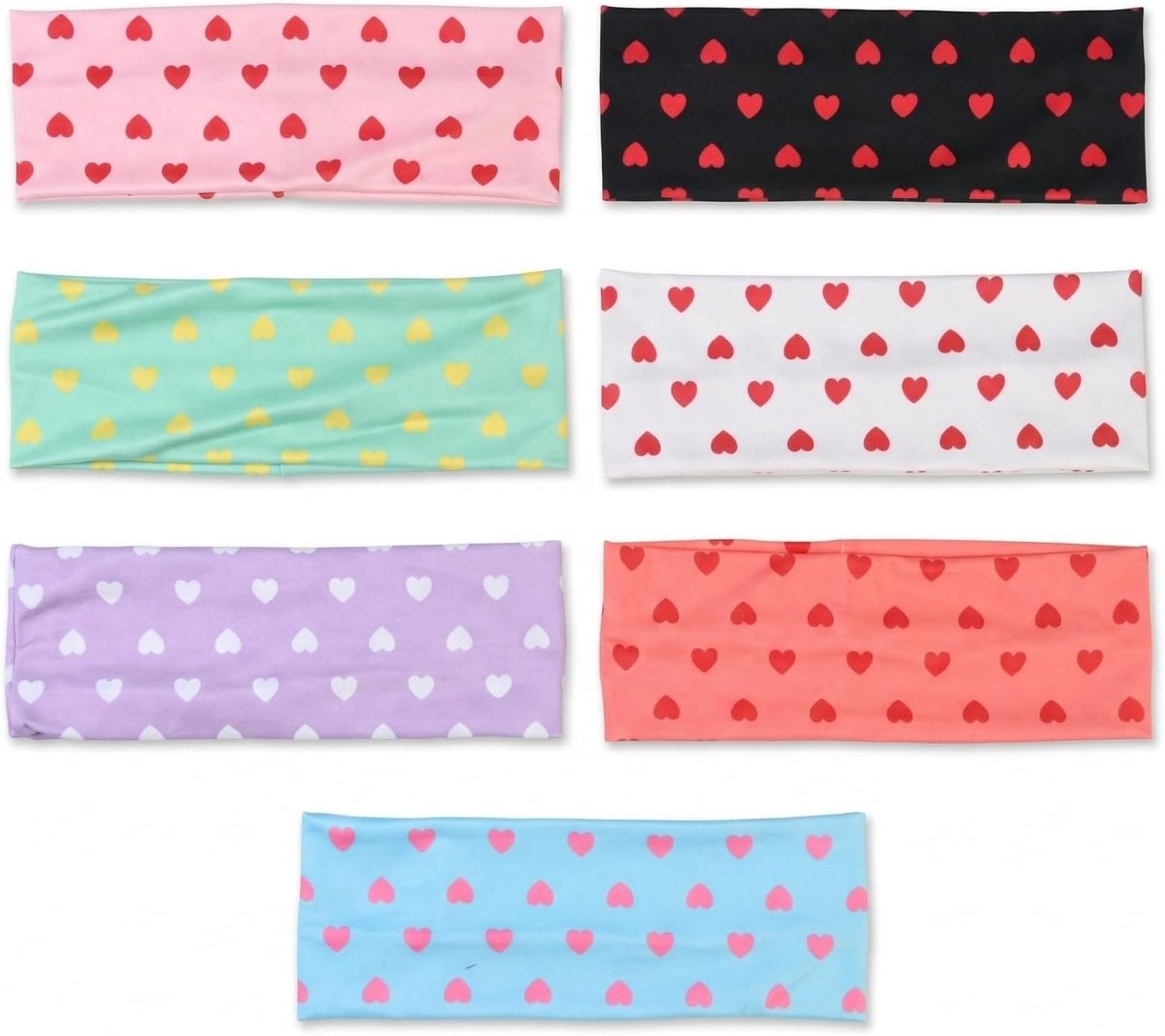 Sporthoofdbanden voor vrouwen 7 stuks - antislip en elastisch - zweetabsorberend - ideaal voor yoga en fitness - SnelShoppen