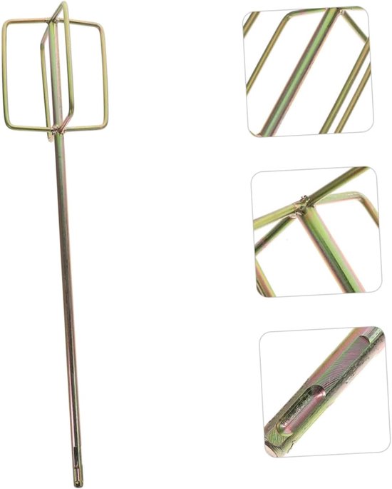 Mixer Staaf - Mengstaaf Boor - Verf Mengen - Robuuste Staalconstructie - 49 x 11.5 cm - Goud — afbeelding 5