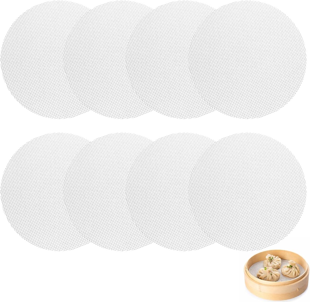 Siliconen dempermatten 28 cm - professionele anti-aanbak stoomkokernet - hittebestendig - ideaal voor dim sum - SnelShoppen