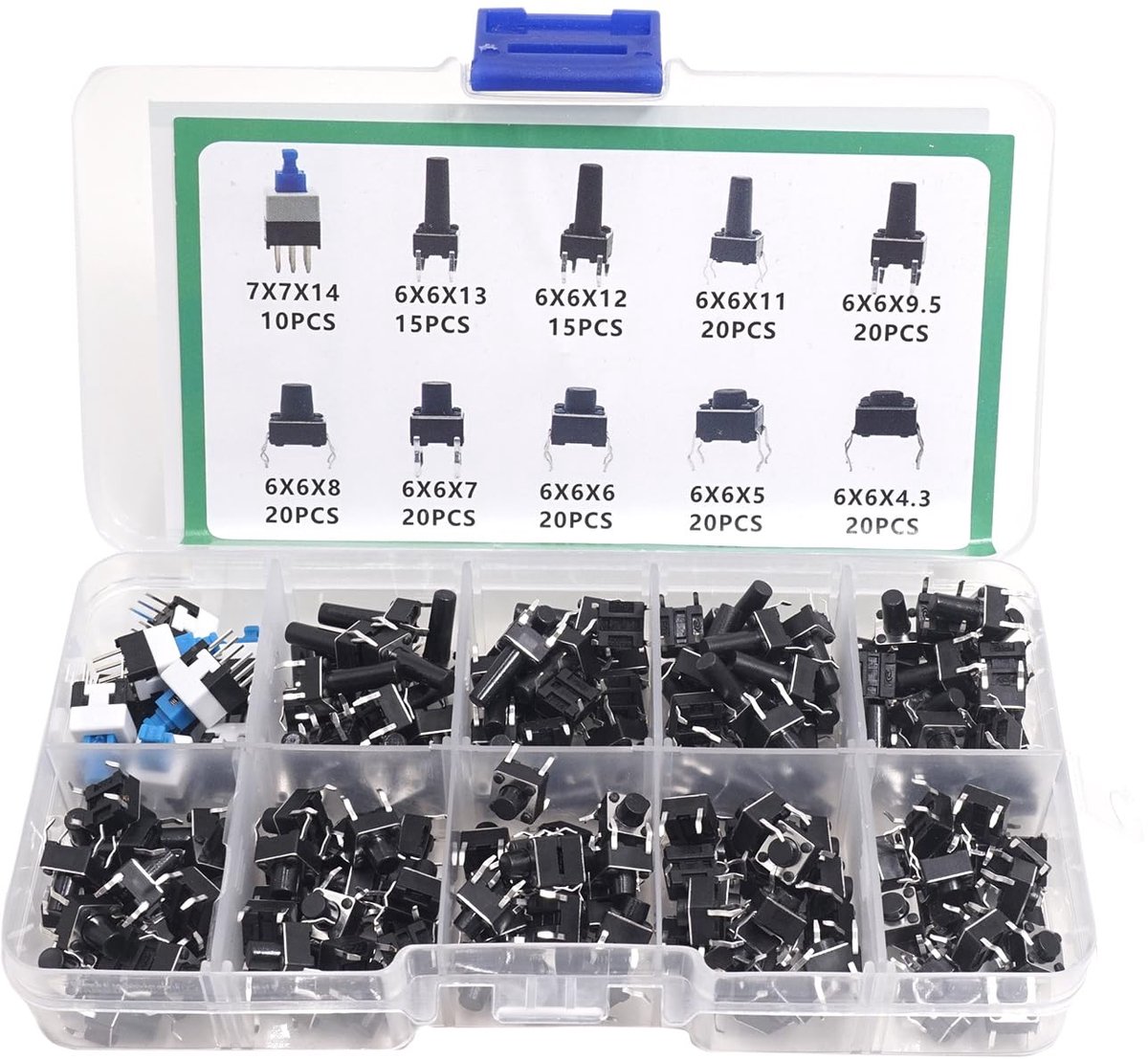 Drukknop Schakelaar Plug-in - 6.6mm - 4 pin schakelaars - Geschikt voor audioapparatuur - ShopVlot