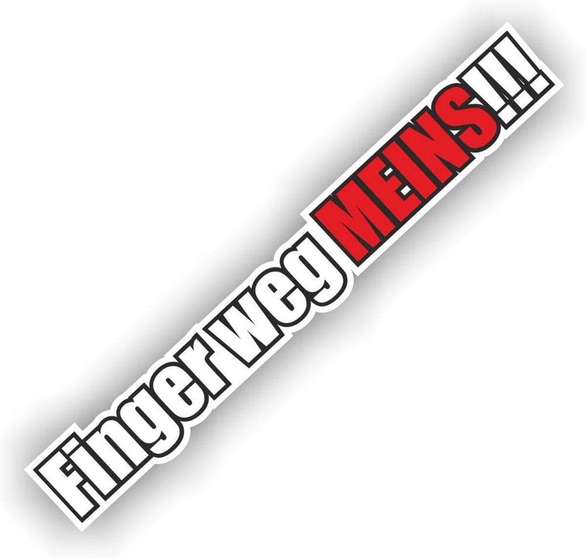 Autosticker 18 x 2.5 cm - Hoge kwaliteit sticker - Grappige tekst voor auto - Duurzaam en weerbestendig - ShopVlot