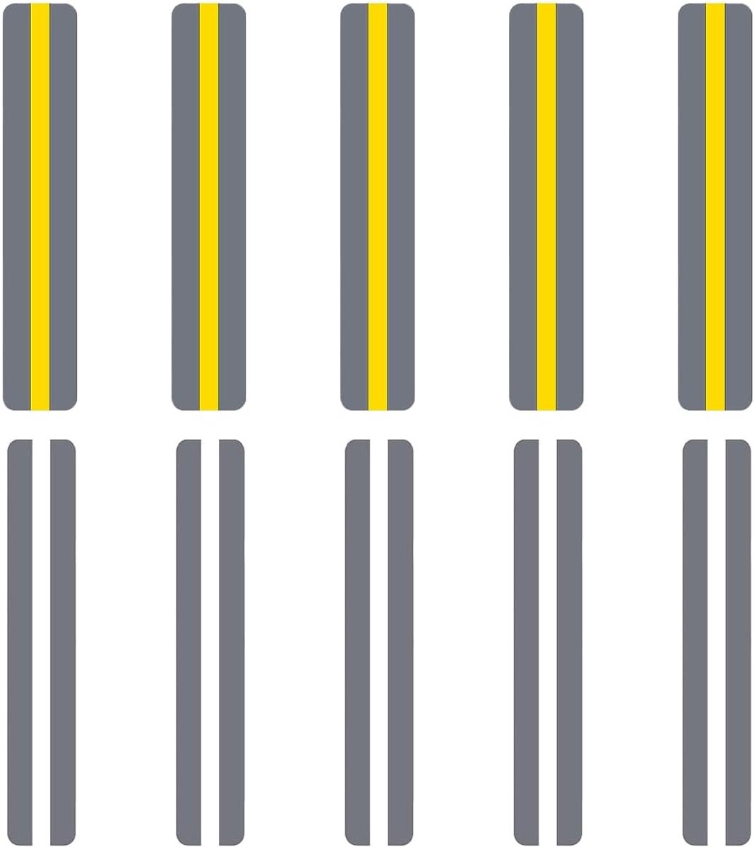 Dyslexie leesstrips 10 stuks - kleurrijk - 19 x 3,2 cm - ondersteunt oogbewegingen - verbeter leescomfort - ShopVlot