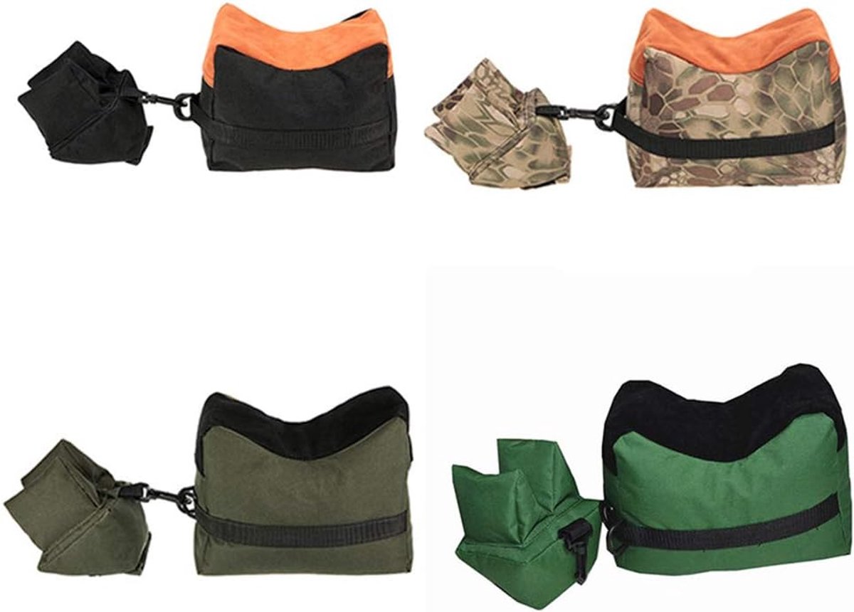 2 Stks Handheld Opbergtas Buiten Sportrust Zandzak Buiten Fotografie -accessoires voor Fotografie (leger groen)