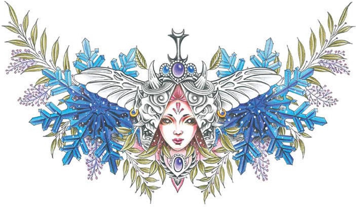 Tijdelijke tattoo ice queen crown 3 dagen