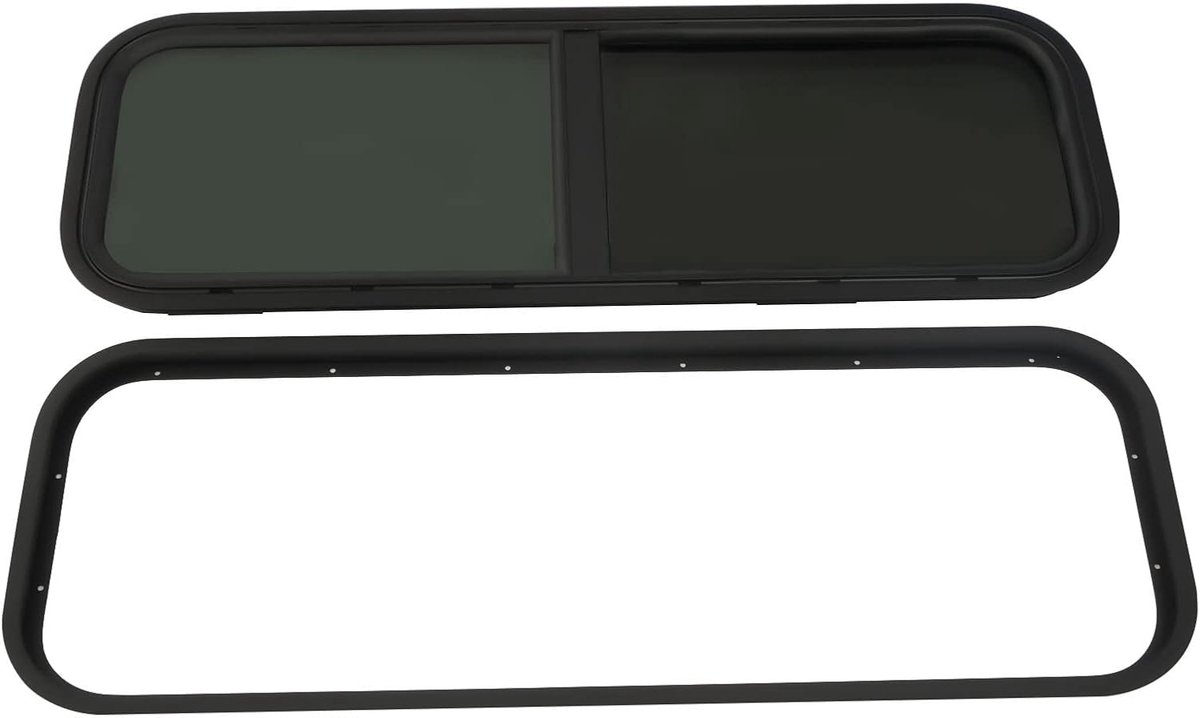 Caravan zijraam zijraam getint insectenbescherming caravan zwart rechthoekig 900 x 300 mm