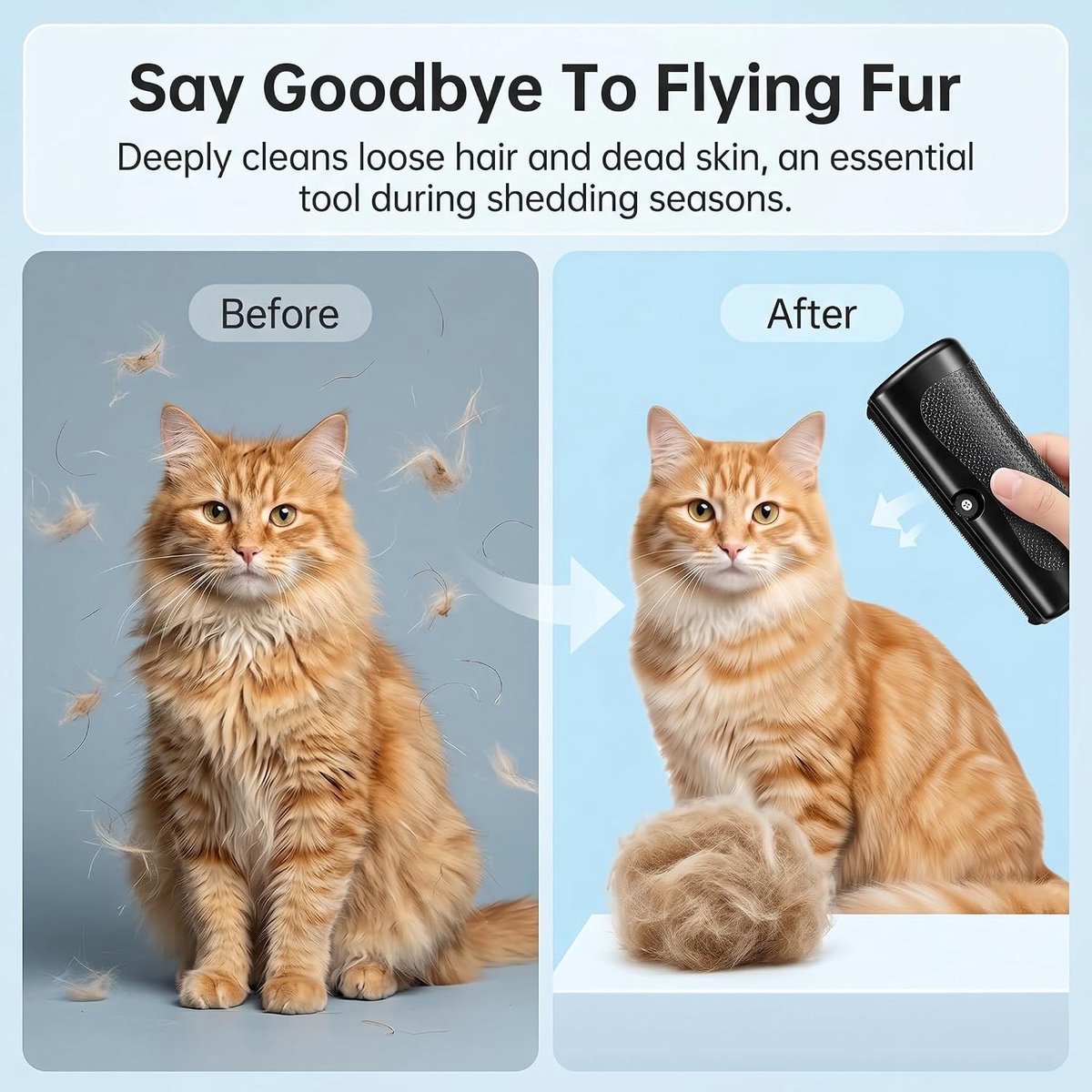 Droogborstel voor honden, borstel voor dode haren voor honden en katten, dode en ondervacht, verwijderen van knopen, professionele verzorging voor huisdieren, geschikt voor kort en lang haar