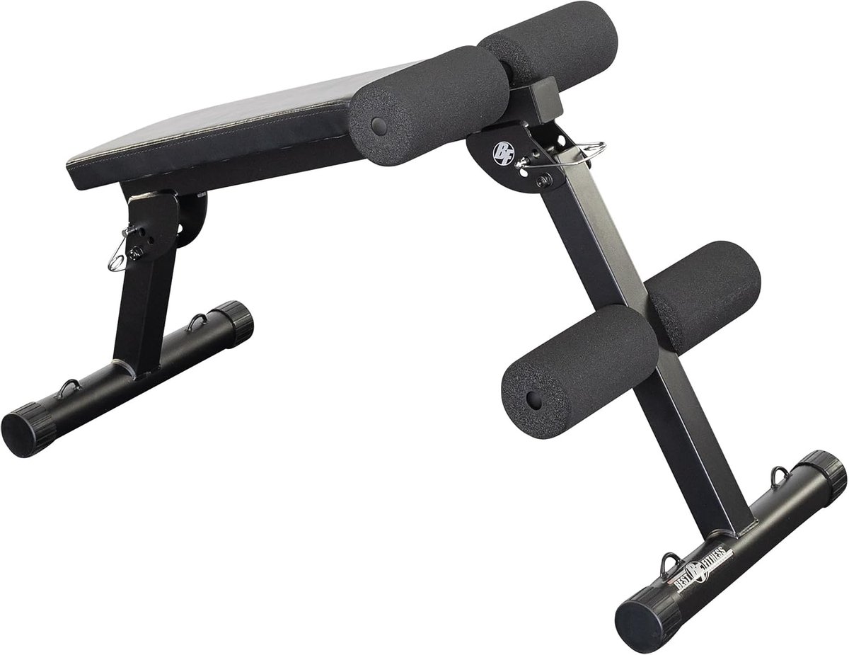 Ab Bench Board - 106.5 cm - Grijs - Verbeter je buikspieren - SnelShoppen