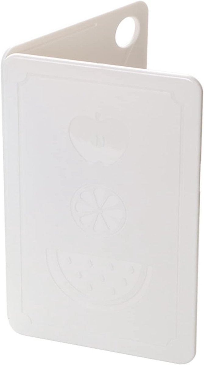 Snijplank, opvouwbare keuken snijplank antislip draagbaar plastic fruit hakken veilig voedsel hakken pad voor buiten picknick camping barbecue (Nordic Rice White 20x12,5x0,8cm)
