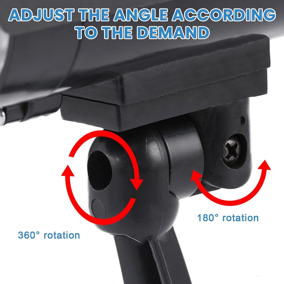 Dummy camera set van 2 - realistisch ontwerp - met LED-lampje - effectief voor inbraakpreventie - ShopVlot