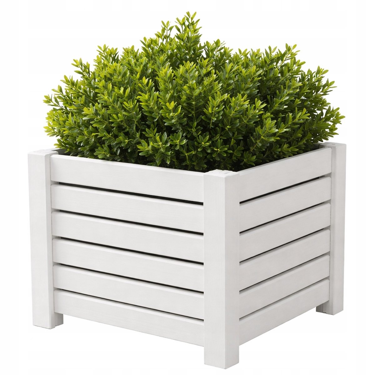 Grote Houten Bloembak voor Tuin en Terras - Wit
