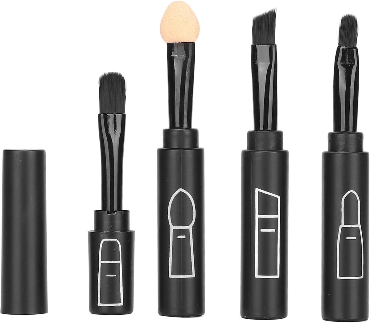 Make-upkwasten set 4 in 1 - telescopisch - mini en portable - ideaal voor reizen - ShopVlot