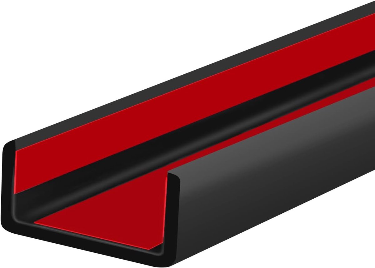 Rubber kantband 38mm breed - U-vormige afwerking - Zelfklevend - Ideaal voor meubels - ShopVlot