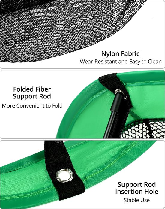 Golf Chipping Net Set - 2 Oefenmatten - 12 Oefenballen & Tees - Pop-Up Oefennet - Voor Short Game Training van GOLF — afbeelding 5