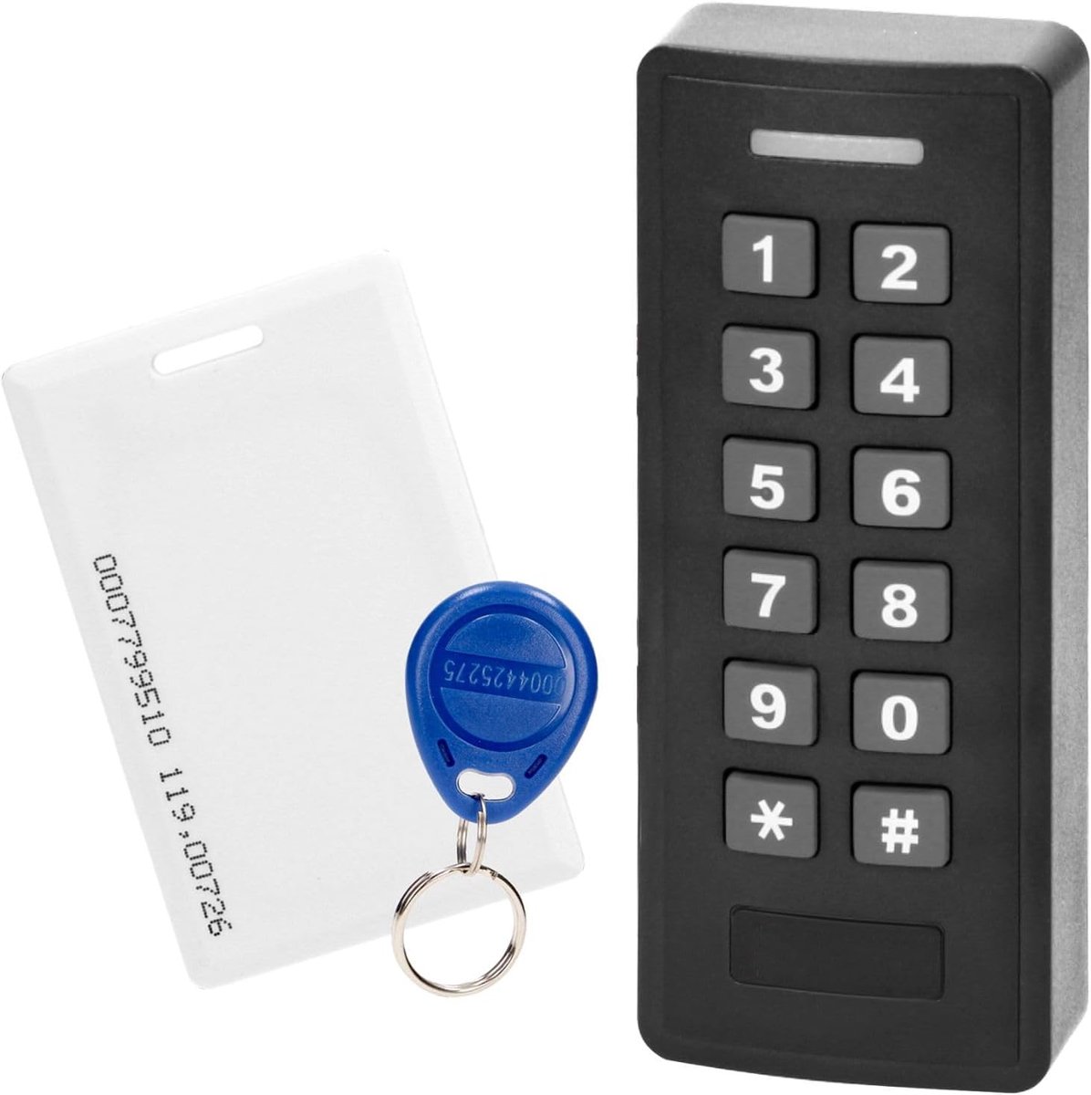 Deurslot met keypad - RFID en code - Anthraciet IP20 - Toegangscontrole voor gasten - SnelShoppen