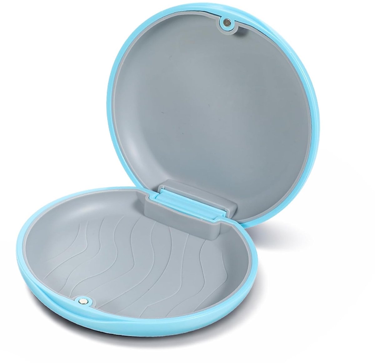 Tandenprothese Box - Lichtblauw - Magnetische sluiting - Voor dagelijkse en reisgebruik - SnelShoppen