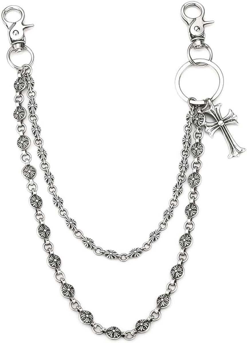 Bodyketting met zilveren kruis - bodychains punk stijl - elegant en veelzijdig - SnelShoppen