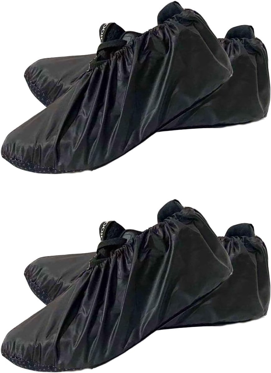 Herbruikbare overschoenen 4 paar - zwart - antislip - ideaal voor regenachtige dagen - SnelShoppen
