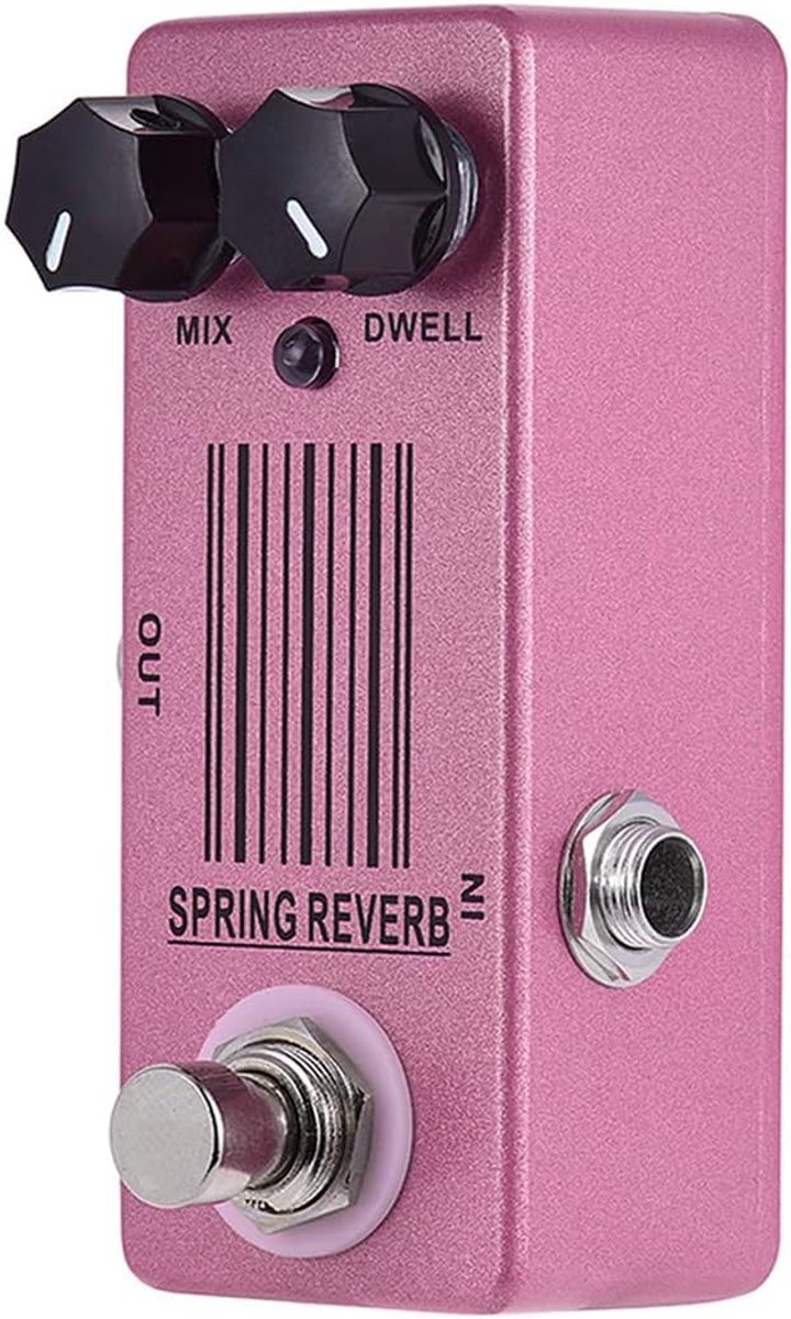 Gitaar effecten pedaal - mini veer reverb - verstelbare mix control - professionele geluidseffecten - SnelShoppen