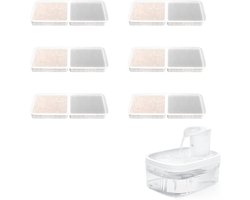 Filters voor kattenfontein WF10 - 6 stuks - compatibel met Jewyow - verbeterde filtratie - SnelShoppen