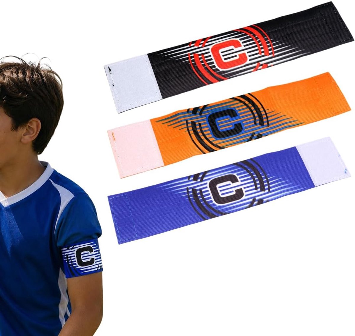 Armbanden voor voetbal - teamarmbanden met lange mouwen - nylon materiaal - verstelbare sluiting voor optimale grip - SnelShoppen