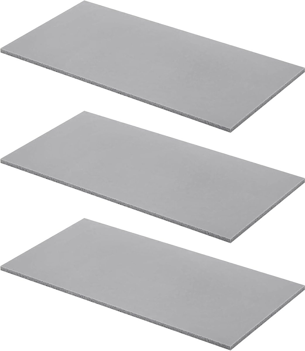 Silicone warmtepressen mat 3 stuks - grijs - hittebestendig - ideaal voor DIY-projecten - SnelShoppen