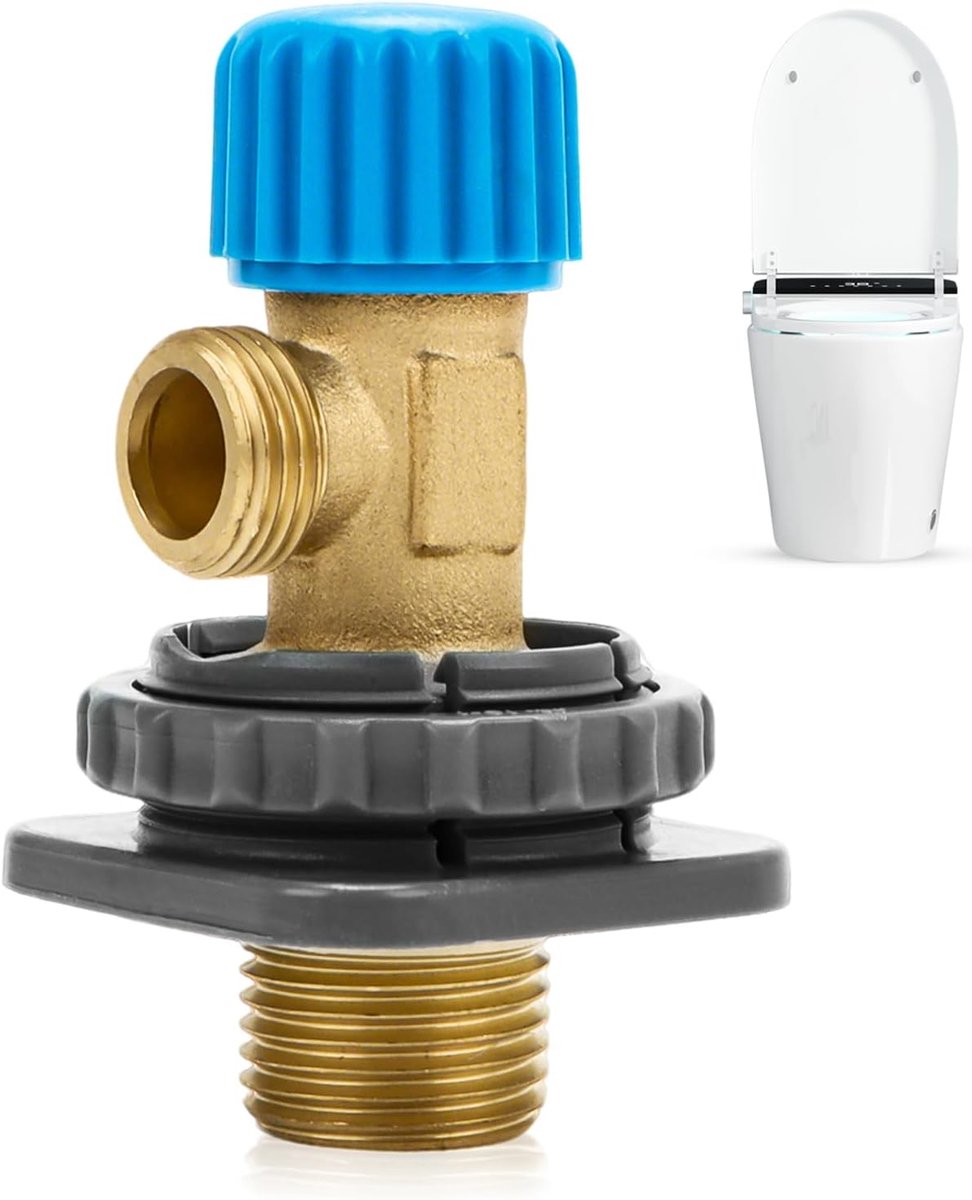 Inbouwspoelbak afsluitventiel 3/8 inch - messing - perfecte vervanging voor Geberit - stabiele prestaties - SnelShoppen