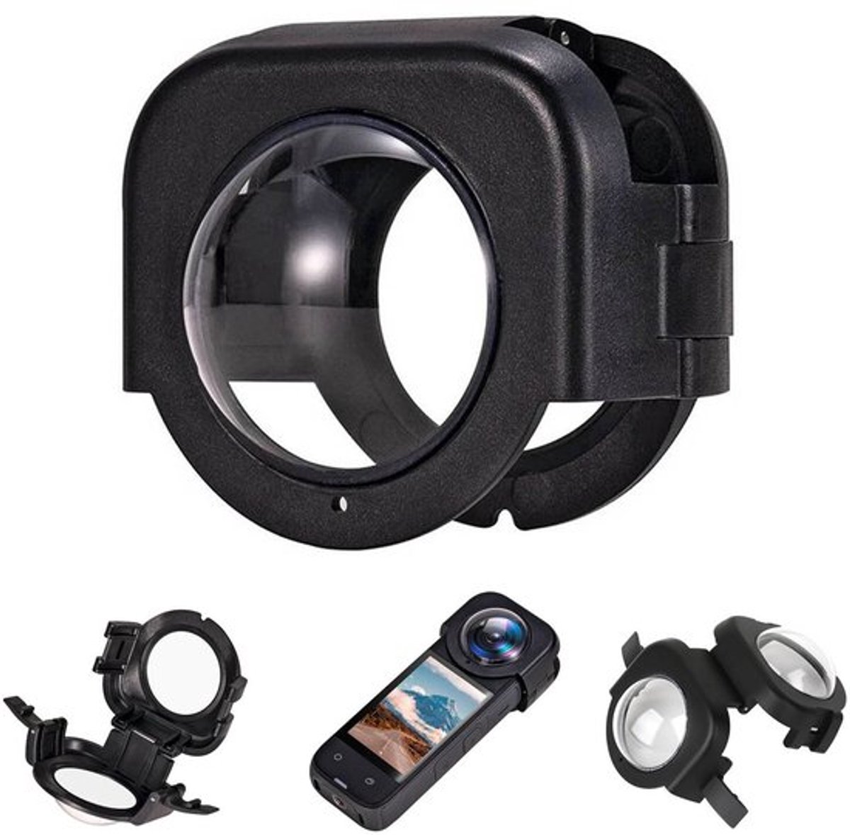 Geschikt voor Optische coating van plastic, beschermende lensdop Geschikt voor Insta360 X4-camera