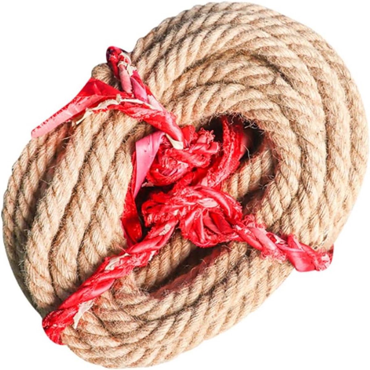 Jute Touw - Hennep touw - Ambachten en decoratie - Twijndikte 20MM - 1 meter - Natuurlijk