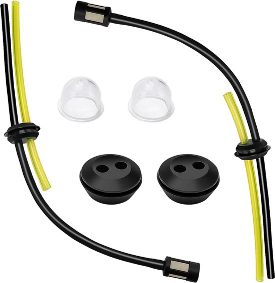 2 sets universele grasmaaier brandstofleidingen, grasmaaier brandstofslang, grasmaaier brandstofleidingen, grasmaaier brandstofslang, geschikt voor bosmaaier, trimmer, grasmaaier bosmaaier