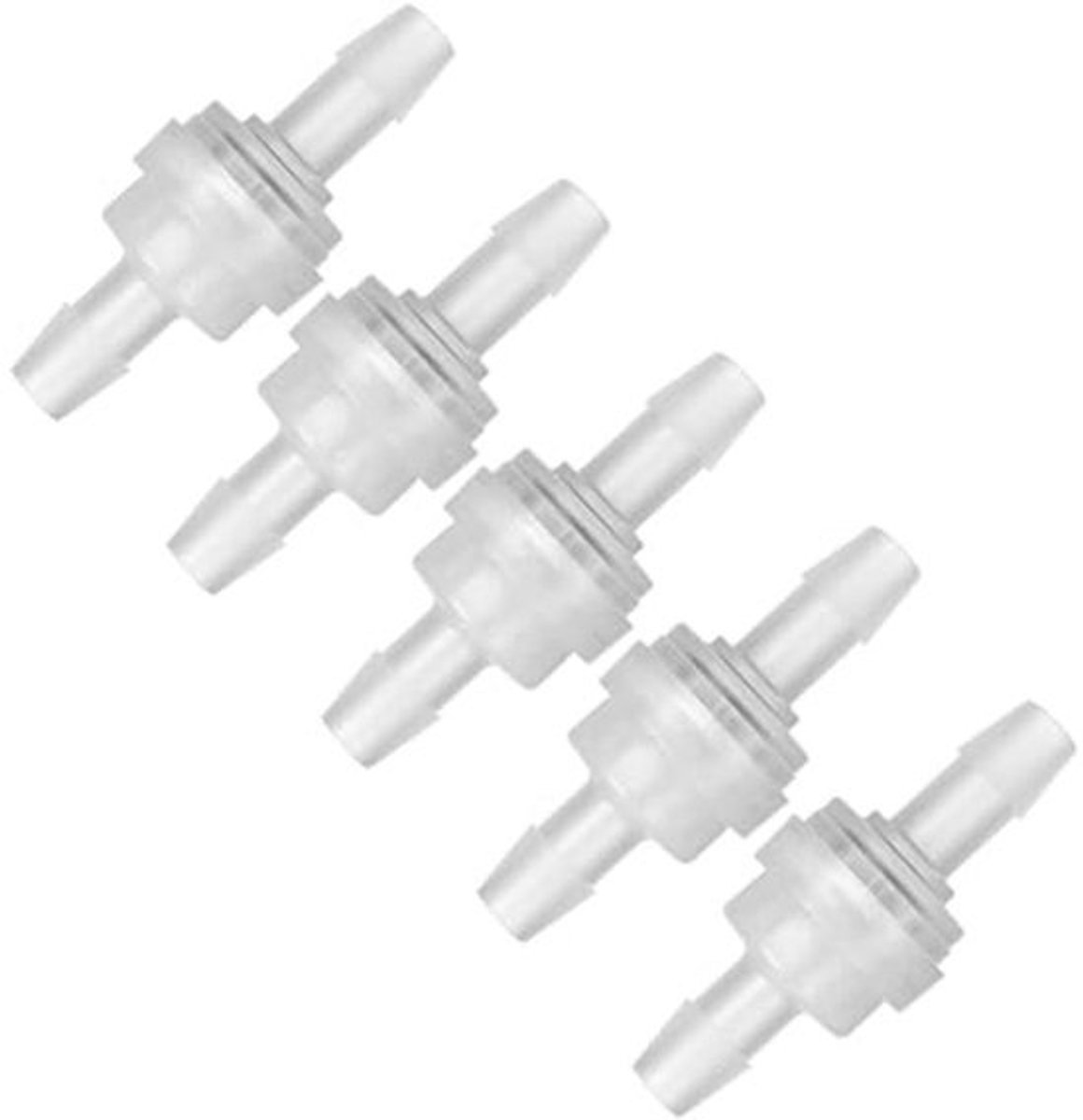 5PCS Plastic Terugslagklep Terugslagklep Terugslagklep Fluorrubber Plastic Terugslagklep Waterafsluiter Anti-Ozon Voor Waterbehandeling(6mm), Ventiel accessoires
