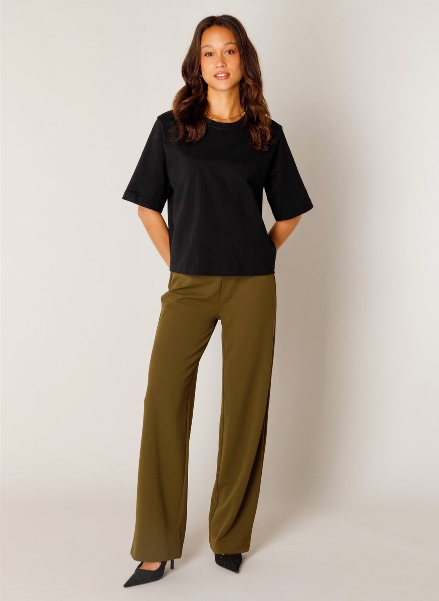 BASE LEVEL Noa Jersey Shirts - Black - maat 48